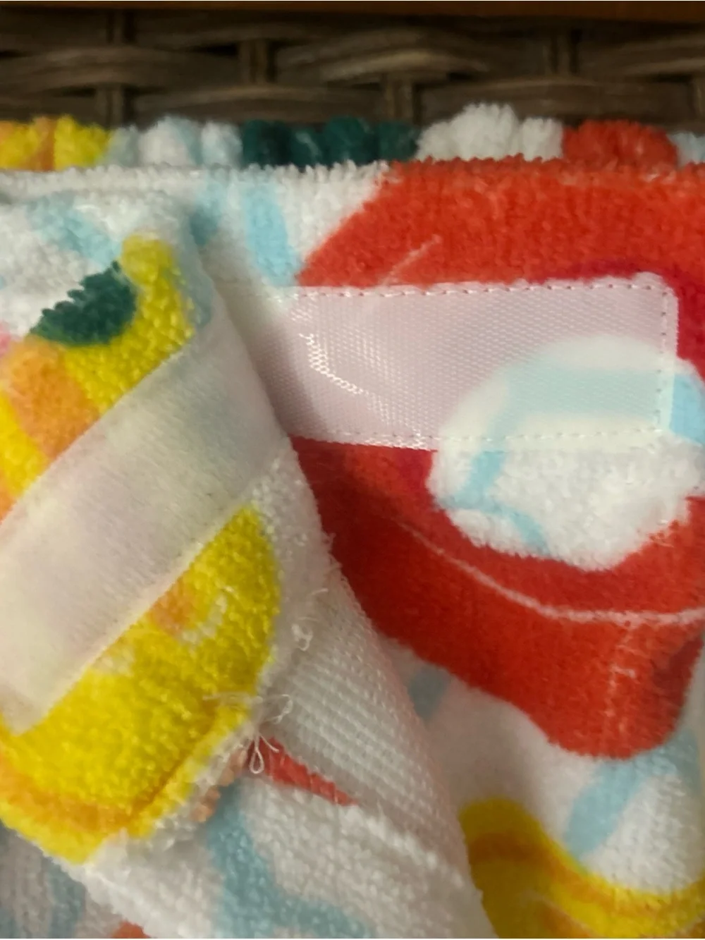 The Big One Plush Towel Wrap Dogs Fruit Flamingo
